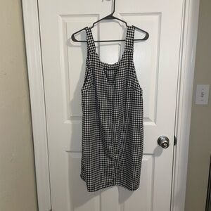 Stylish Black and White Houndstooth Dress